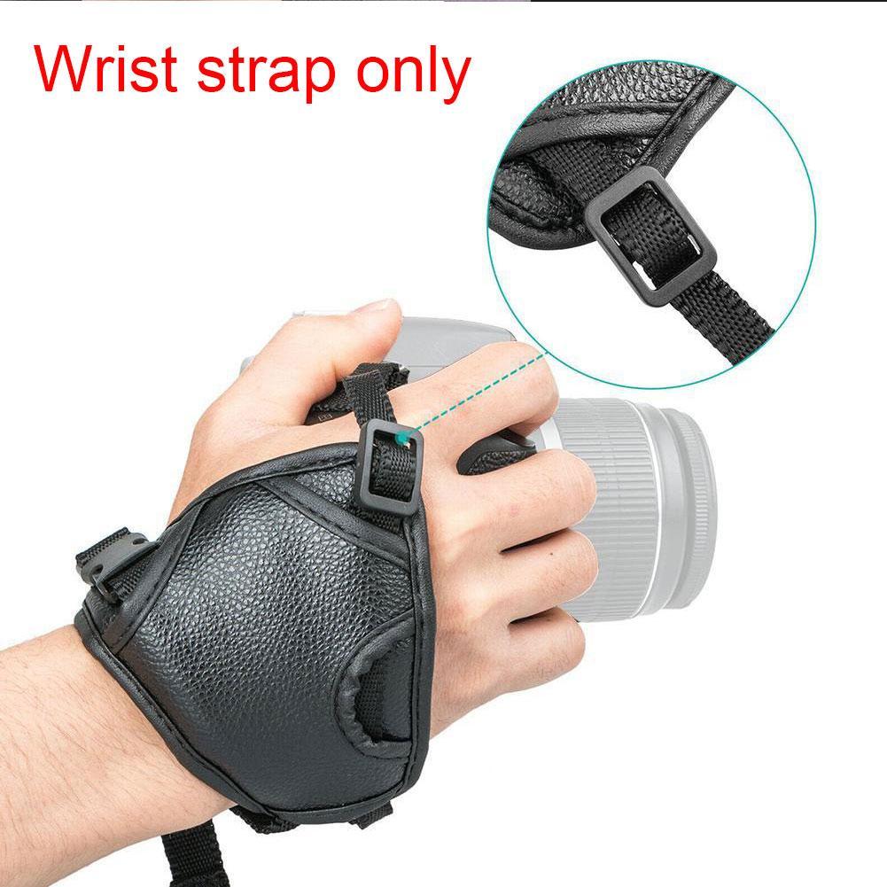 1Pc Hand Grip Camera Strap Pu Leather Hand Strap Voor Camera Camera Fotografie Accessoires Voor Dslr