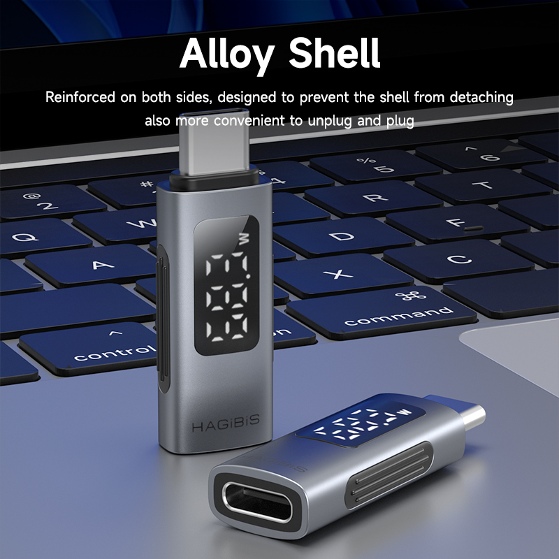 Hagibis LED Display 240W USB C Adapter Type C to USB C USB4 Connector 40Gbps 8K@60Hz for Thunderbolt 4/3 iPhone 15 16 Macbook