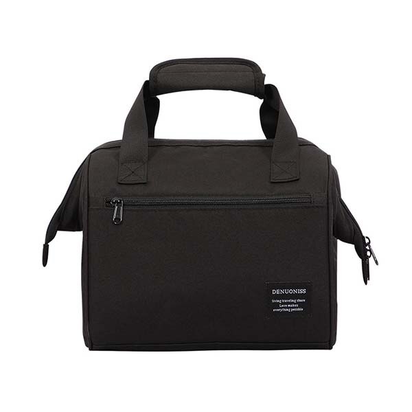 DENUONISS duże zagęścić składane zachowywanie świeżości wodoodporna torba termiczna EVA na stek torba izotermiczna izolacja torba na wino: czarny