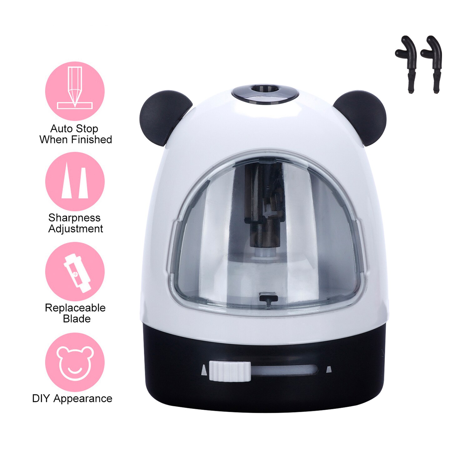 Electric Sharpener Automatic Electronic Pencil Sharpener for Kids Stationery Art School Supplies Office Desktop Children