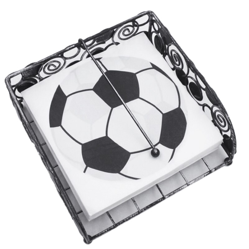 100 Stuks Gedrukt Feature Voetbal Patroon Papier Servetten Voor Event Party Decoratie Tissue Papieren Handdoeken Dagelijkse Benodigdheden