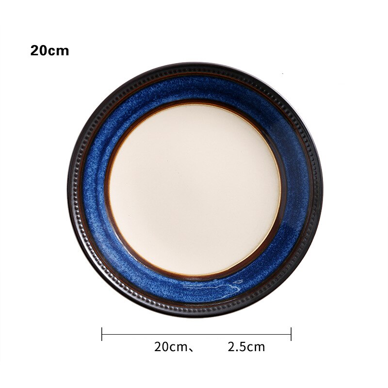 European Style Blue Ceramics Tableware Combination... – Grandado