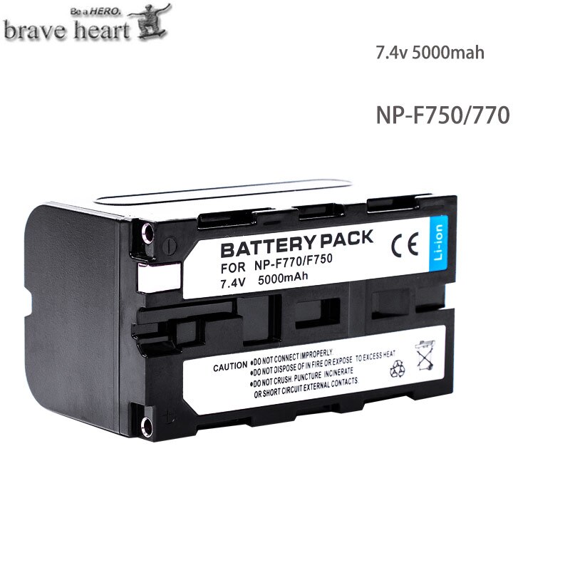2 stücke 5000mAh NP-F770 NP-F750 NP F770 np f750 NPF770 750 Batterien + LCD USB Ladegerät für Sony NP-F550 NP-F770 NP-F750 F960 F970: 1Batterie