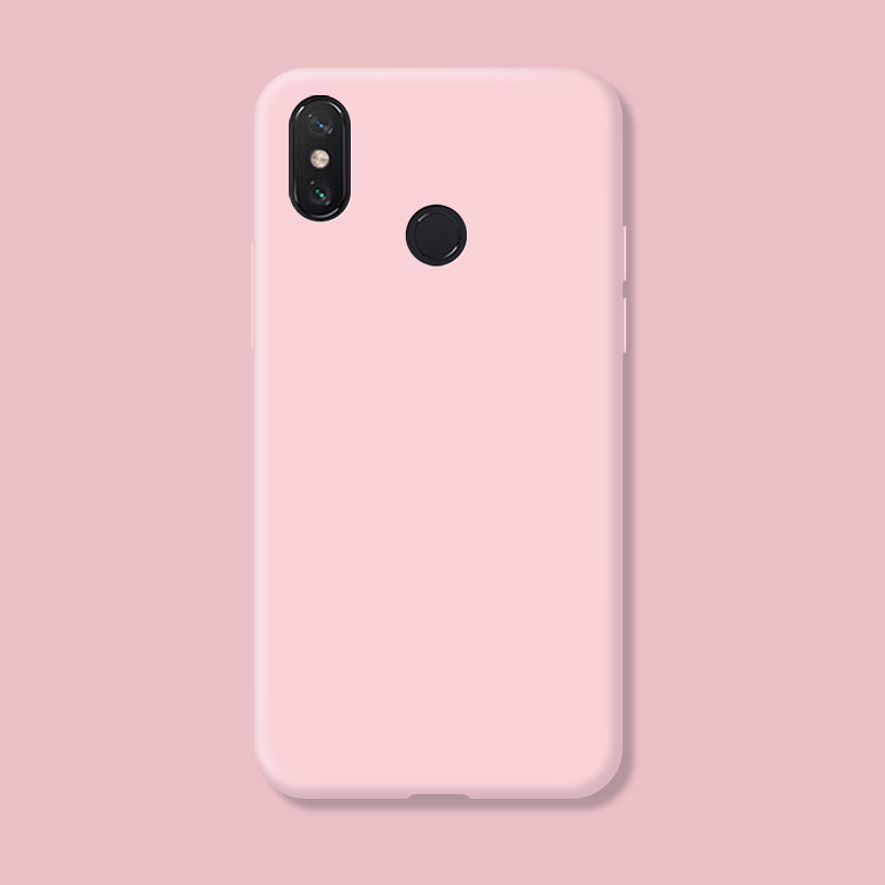 Coque Xiaomi Max 3 Xiaomi Mi MAX 3 6.9 pouces, étui transparent en TPU et mat pour Xiaomi Max3, coque arrière en Silicone: Rose