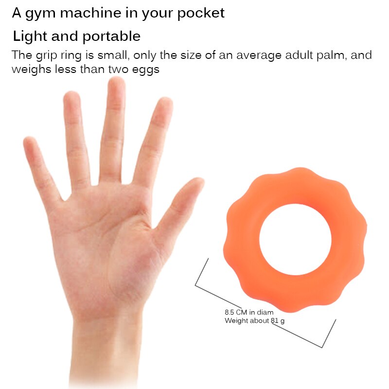Strength Hand Gripper Silicone Ring Hand Resistance Band Finger Stretcher Exercise Forearm Wrist Training 3 Kinds Of Hardness