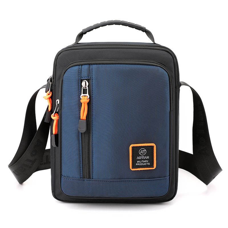 Bolso de hombro para hombre, bolso pequeño impermeable para teléfono móvil, bolso de mensajero para hombre, bolso cuadrado, bolsos cruzados de viaje: marrón
