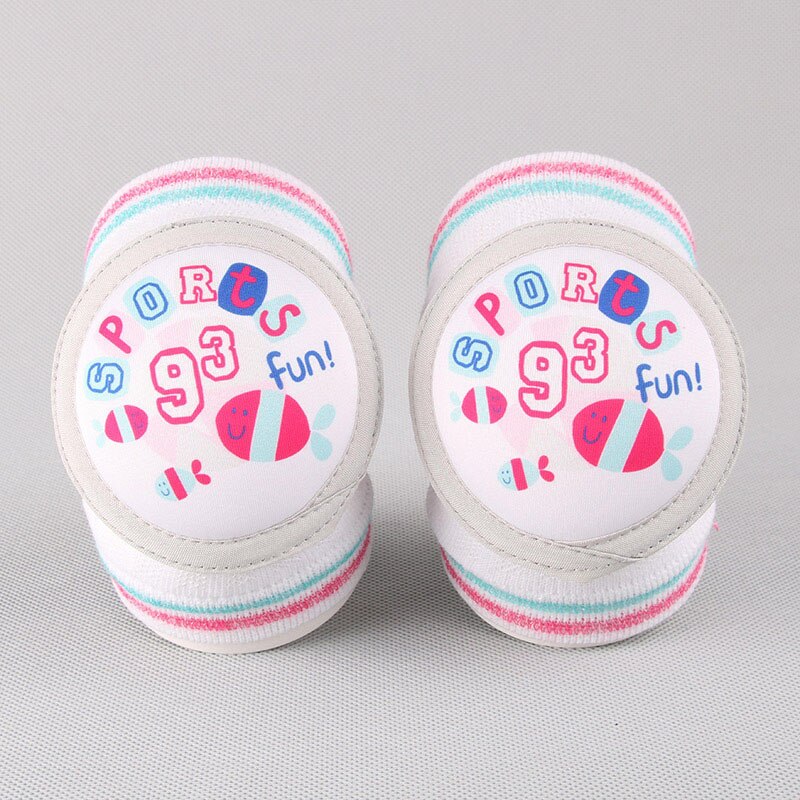 Baby katoen knie pads kinderen antislip kruipen nodig knie pads veiligheid baby leggings kind leggings: Roze