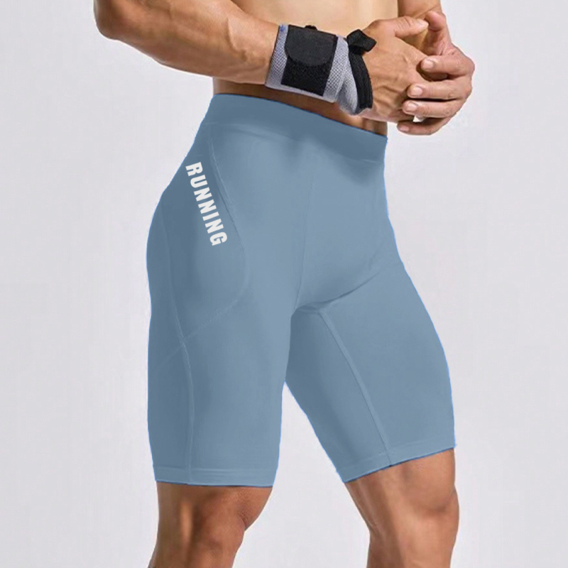 Herr bodybuilding shorts sommar herr crossfit shorts kompression löparshorts gym shorts elastiska kompressionsleggings: Xl / Kaki