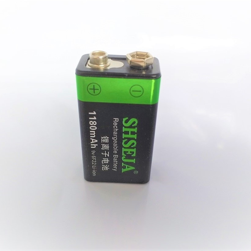 9v batterij 1180mAh Li-Ion 9 V Oplaadbare Batterijen Voor rookmelders Draadloze Microfoons oplaadbare batterij