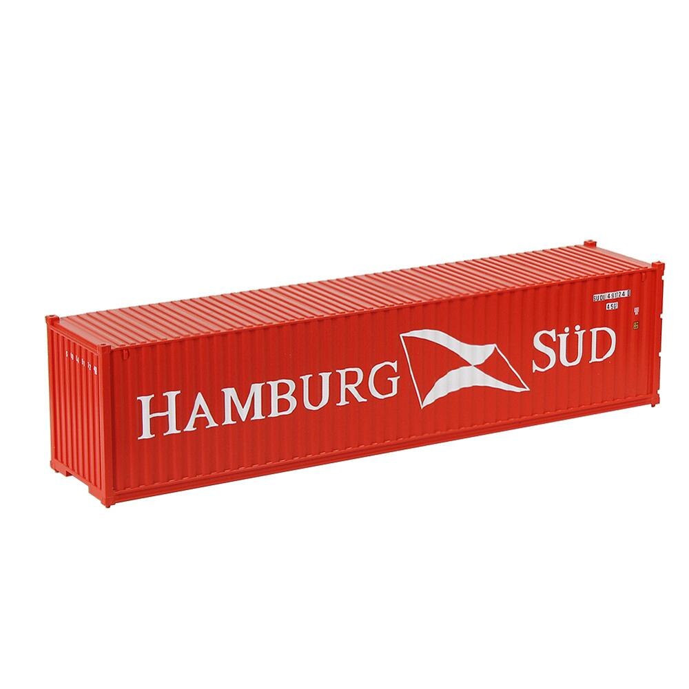 1pc HO Scale Model Train 40" Container 40ft Container Freight Car 1:87 Railway Modeling Layout: HAMBURG SUD