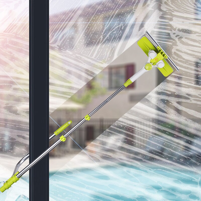 High-rise Window Cleaner For Washing Window Squeegee Microfiber Extendable Glass Cleaning Brush Scrubber Cleaning Robot