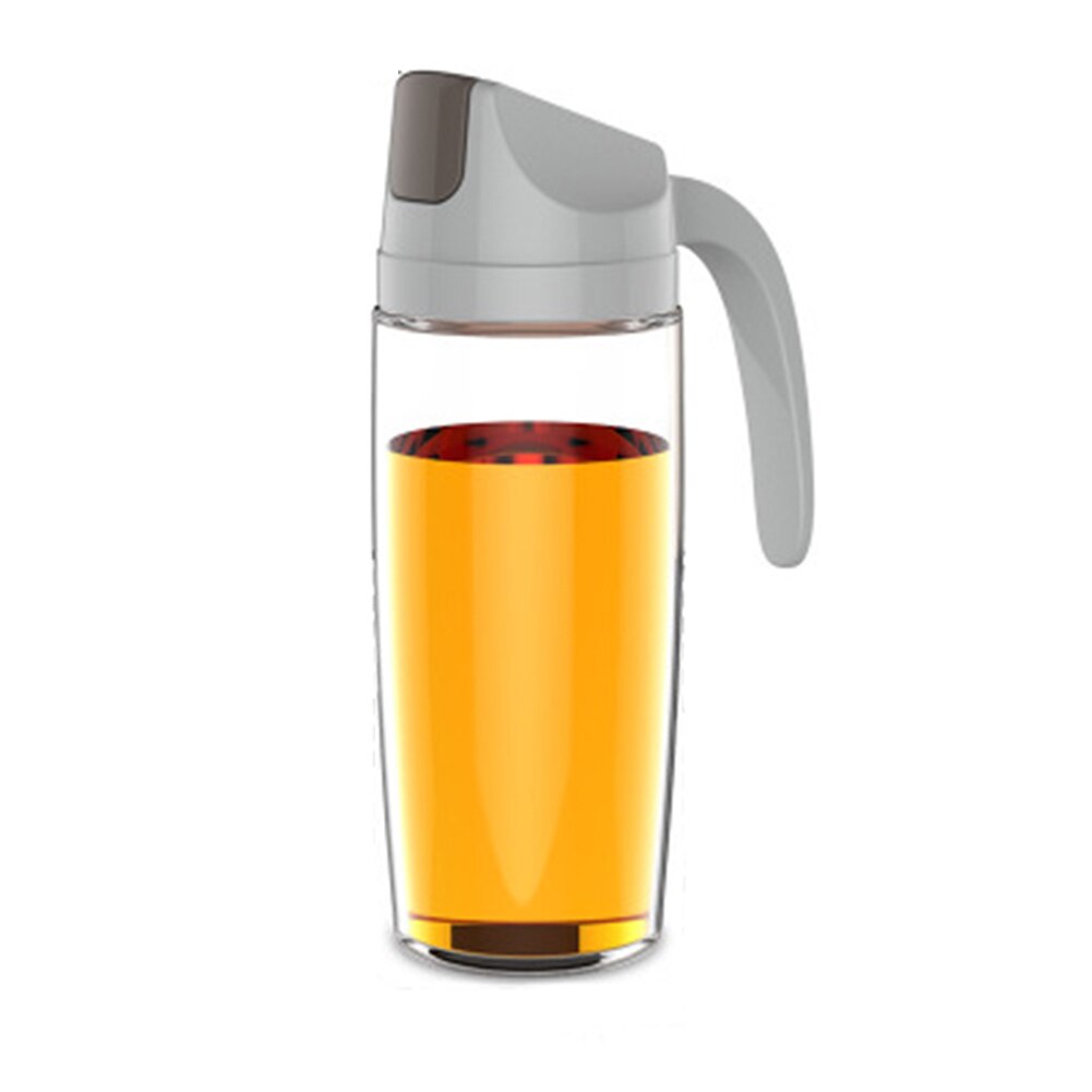 Automatisk åbning af glas oliekande køkken husholdningsplastik lækagesikker olietank sojasovs flaske eddike gryde  qp2: B 600ml