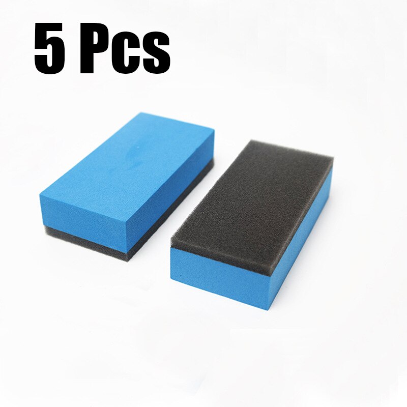 2/5/10/20Pcs Auto Keramische Coating Eva Spons Glas Nano Wax Jas Applicator Pads 7.5*5*1.5Cm Auto Cleaning Tools: 5 pieces