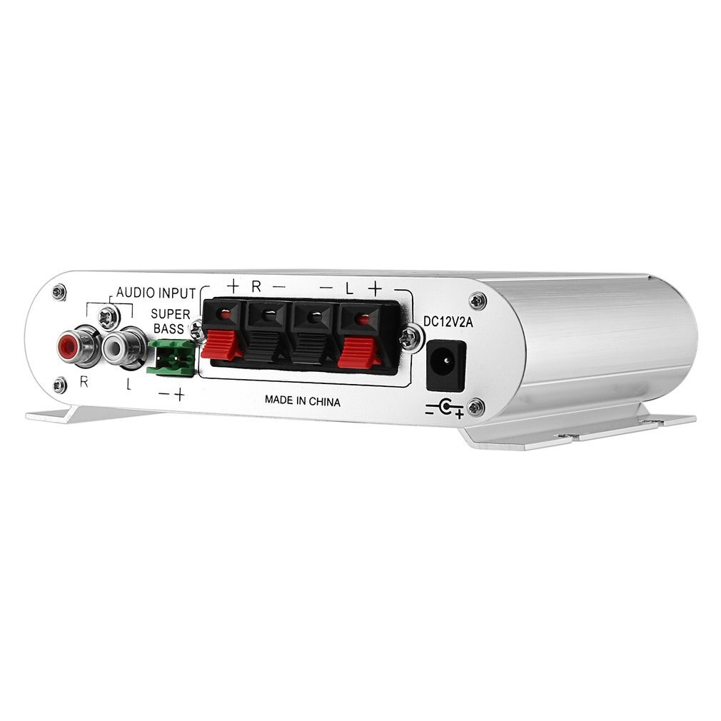 Mini HiFi Sliver 12V 200W CD MP3 Radio Car Auto Motor Boat Home Audio Stereo Bass Speaker AMPLIFIER BOOSTRER Verstarker Vehicle