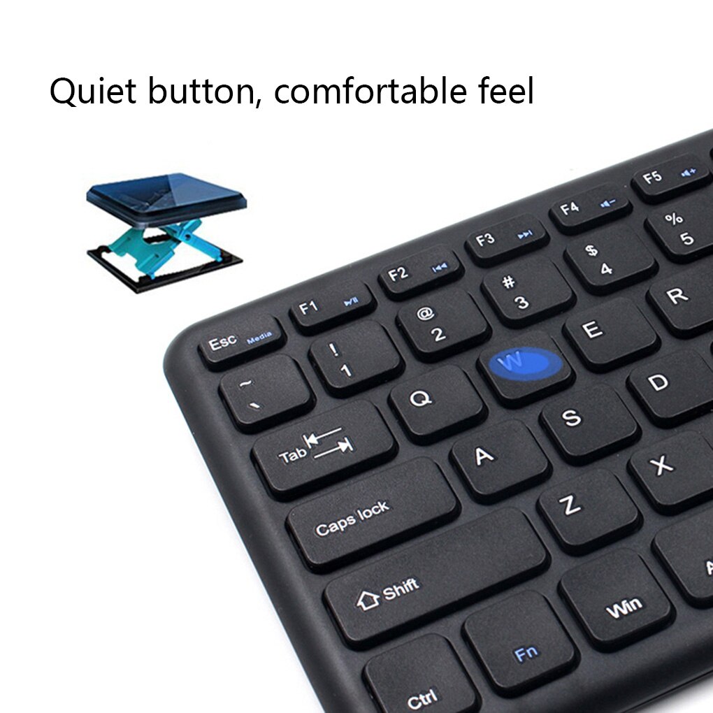 2.4G Wireless Gaming Keyboard Touchpad Home Office Computer Cordless Keypad Touch Control Mouse