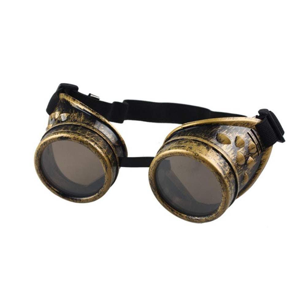 Retro motorcykel beskyttelsesbriller tunge metal steampunk gotisk stil beskyttelsesbriller til harley pilot steampunk atv cykel kobber hjelm: Stil 4