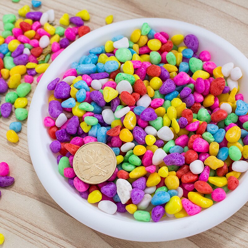 500g decoratieve tuinkiezels, stenen, vetplanten, bloempot, bestrating, aquariumdecoratie, maat s/m/l