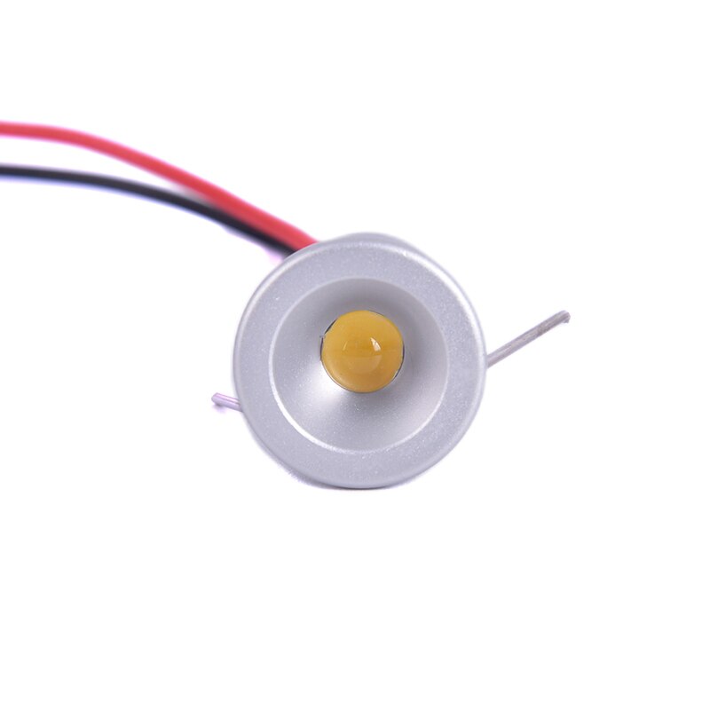 Foco de armario Led de 12V, Mini foco de luz empotrable impermeable IP65, luz de exhibición de armario, cuerpo de aluminio de 1W