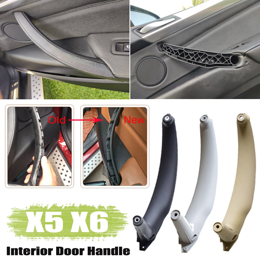 Auto Armlehne Innen Tür Griff Inneren Tafel ziehen trimmen Abdeckung LHD Für BMW X5 E70 30d 30si 35d 4X6 E71 30dx 35ix 06-14 51416975777