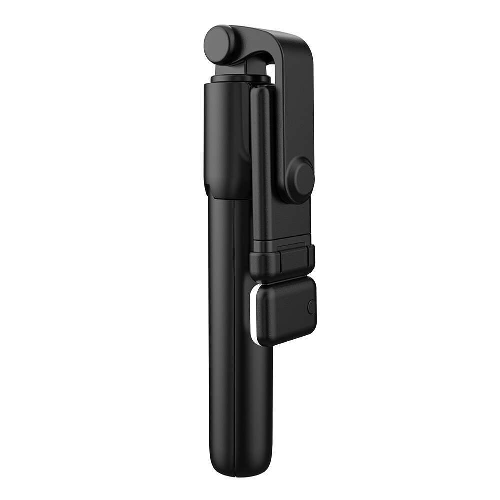 Wireless Bluetooth-compatible Selfie Stick with Led Ring Light Foldable Tripod Monopod For iPhone For Android Live Tripod: Black