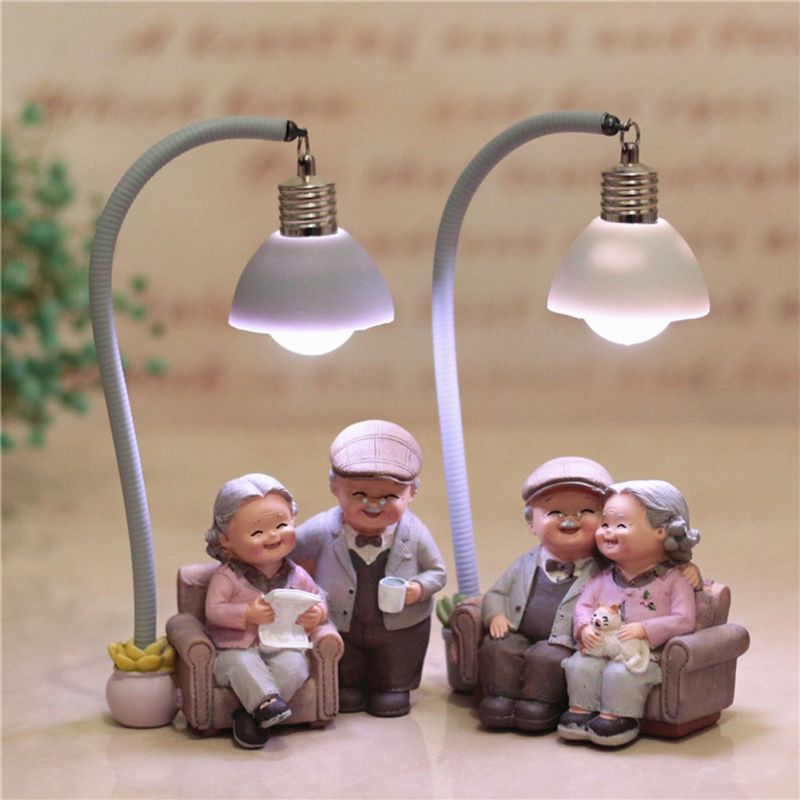 Old Man Home Decorations Small Ornaments Grandparents Old Lady Old Characters Crafts Birthday For Parents