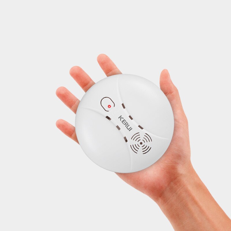 Kerui Linkable Wireless Smoke Detector Sensitive Photoelectric Fire Sensor For Wireless Security Home Alarm System