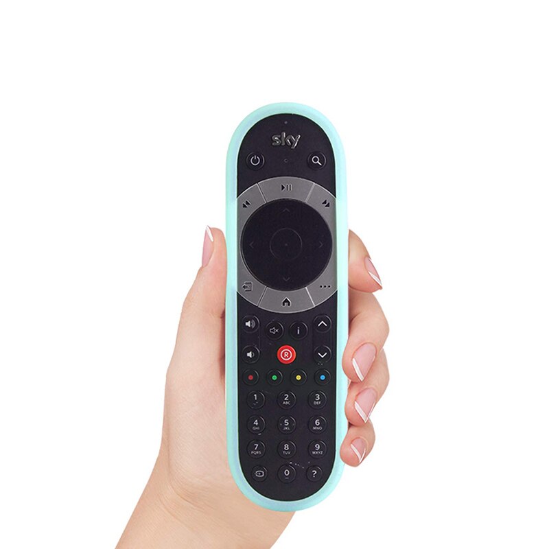 Remote Control Covers For SKY Q SIKAI Shockproof Protective Case Compatible Touch and Non-Touch Skin-FriendlyWith Hand Loop: lightblue only case
