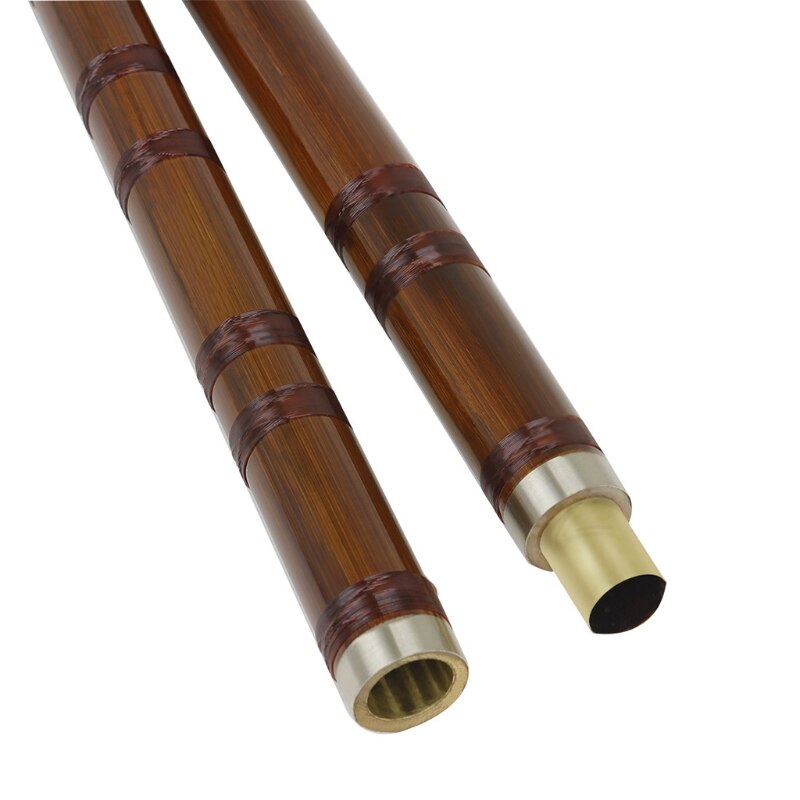 Bamboo Flute - C, D, E, F, G Key - Open Hole Design - Bitter Bamboo Musical Instrument