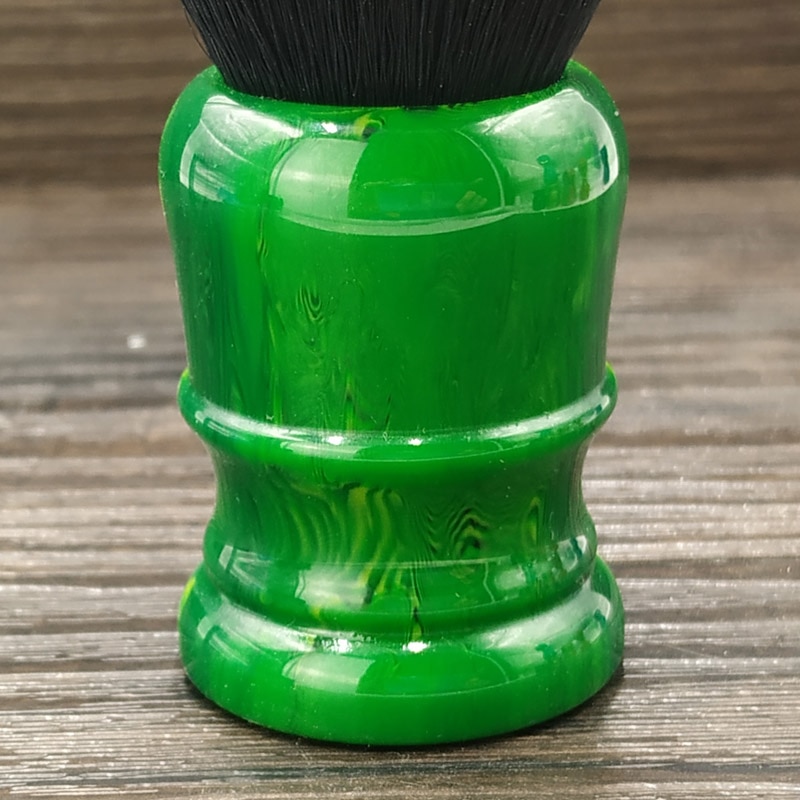 Dscosmetic 26mm vert empire harpikshåndtag smoking knob barberbørste med bløde tætte syntetiske hårknuder til vådbarberingsværktøj