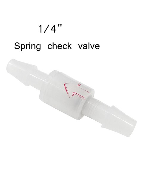 PVDF plastic check valve non return valves 3/16" to 3/8" DGOzone: KH-CSP2