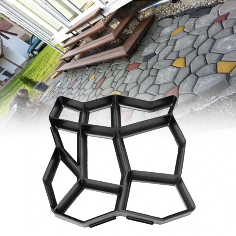 Steinpflasterform Beton Trittweg Pflasterstein 9 Gitter DIY Auffahrt Garten
