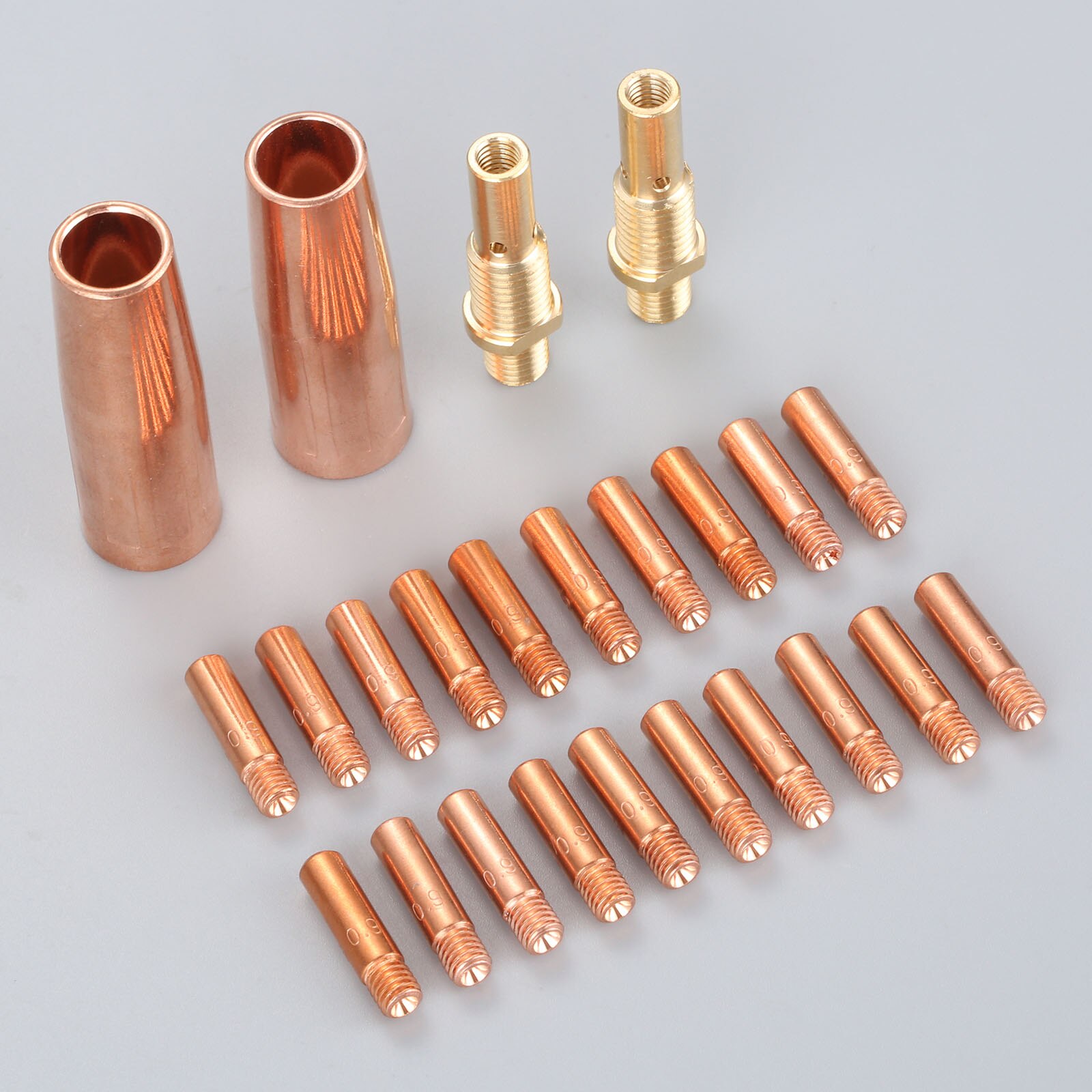24Pcs MIG Welding Gun Kit .035" Tip Nozzle Diffuser Fit for Lincoln Magnum Tweco