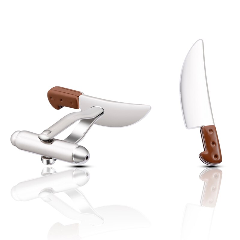 Copper Cufflinks Kitchen Knife Cufflinks Men's And Women's Shirts Party Practical Luxury Jewelry Cufflinks: Default Title