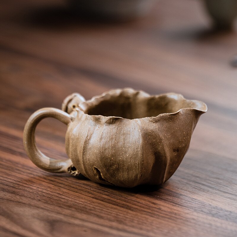 Handgemaakte Klei Lotus Eerlijke Cup Slak Thee Zee Lotus Mokken Kung Fu Thee Set Leuke Theekopje Theewaar Theeceremonie Gebruiksvoorwerp 180Ml