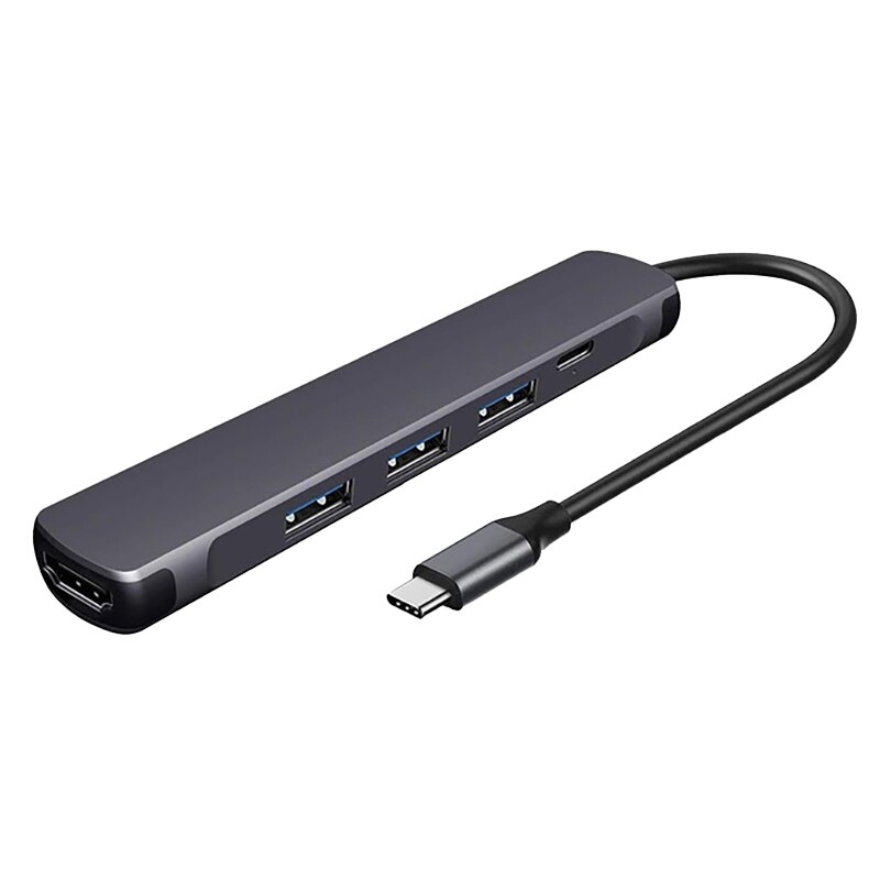 5 In1 Docking Station TYPE-C to HDMI for Docking Station USB 3.0 with PD Powered 4K HD HUB Converter