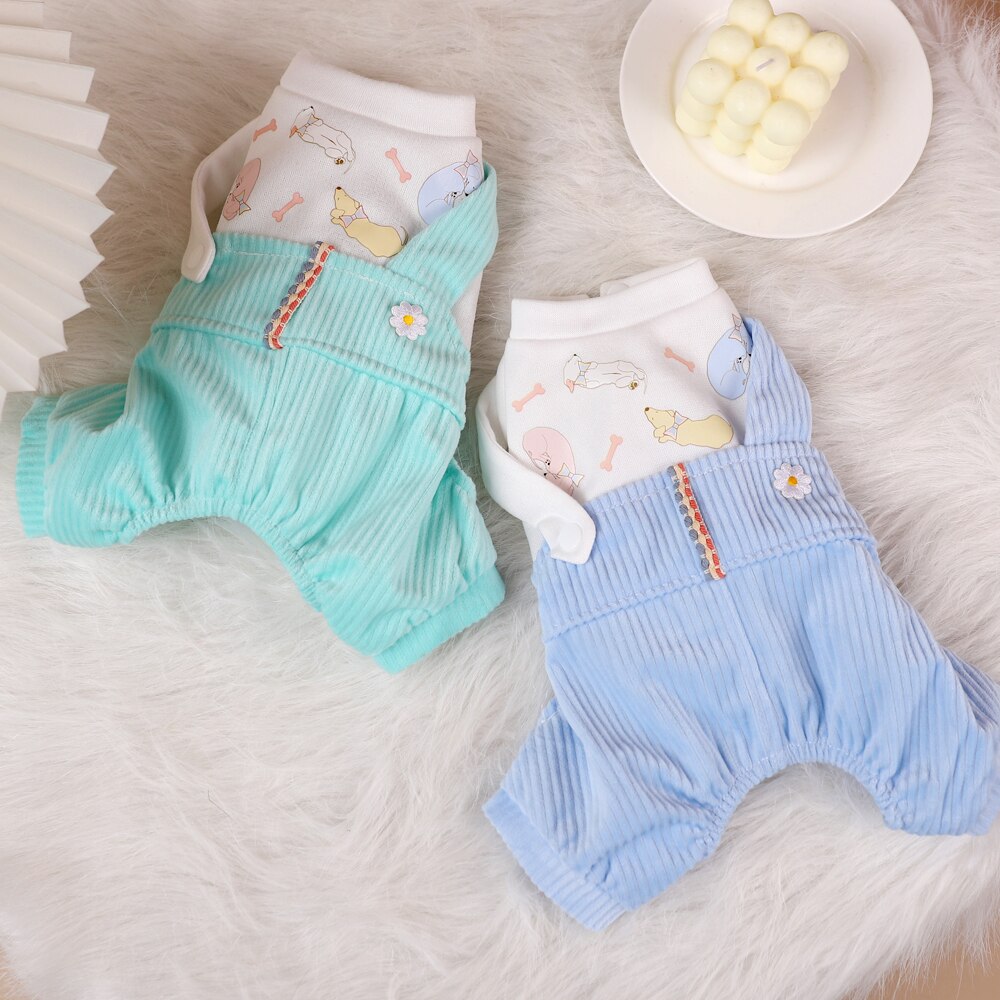 HOOPET-monos de invierno para gato, Chaqueta de felpa para perro, abrigo cálido para gato, Chihuahua, disfraz de gato, ropa de lana suave para mascotas, suministros para mascotas