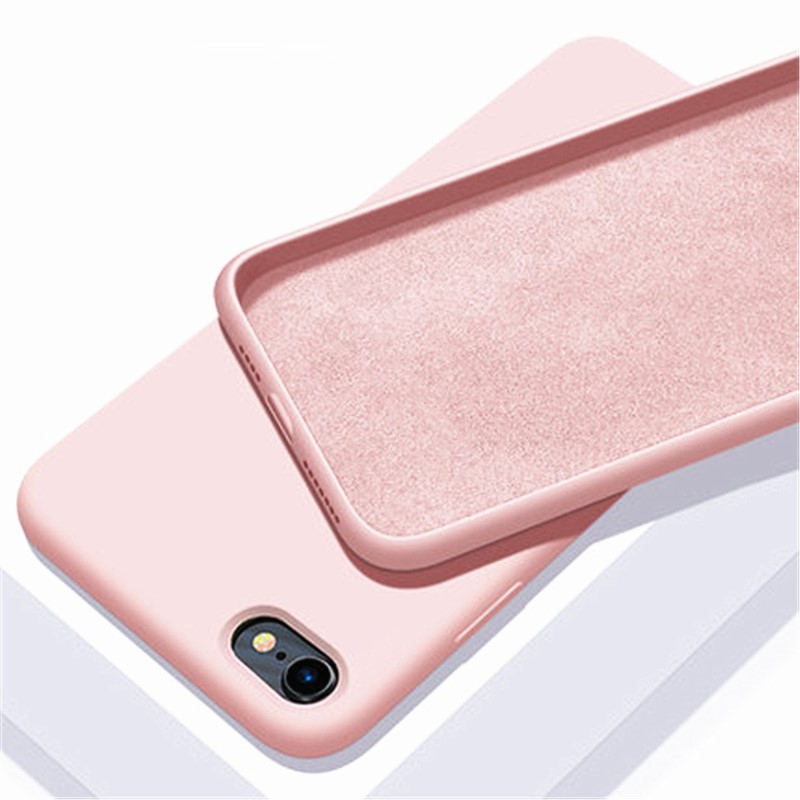 Para Apple iPhone 16e funda iPhone 16e SE4 SE 8 7 6 5 funda Fundas Shell Original silicona líquida suave TPU parachoques trasero iPhone 16e: Rosa / Para iPhone 16