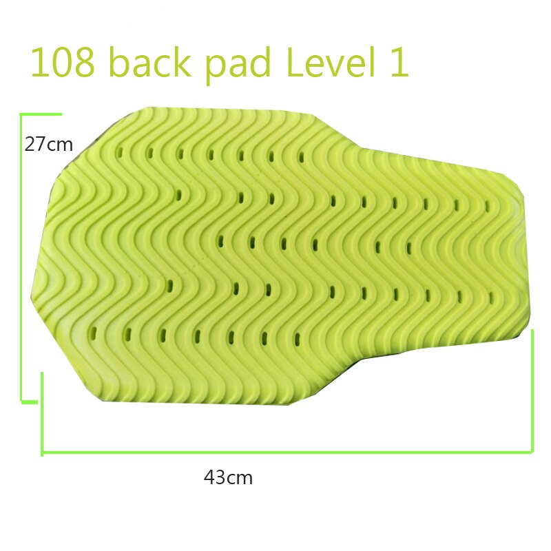 Universal Motorcycle DSO Racing Back Protector jacket insert Armor built-in protective Gear motocross equipment protector: green back pad