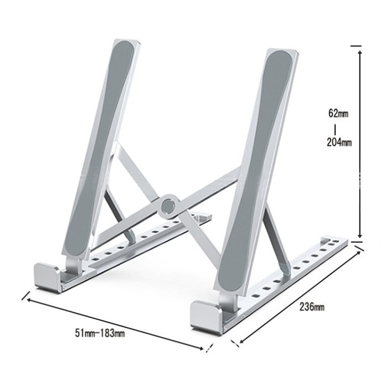 Laptop Stand Portable Adjustable Laptop Stand Heat Dissipation Foldable Laptop Stand for 10-17 Inch Laptop and Tablet