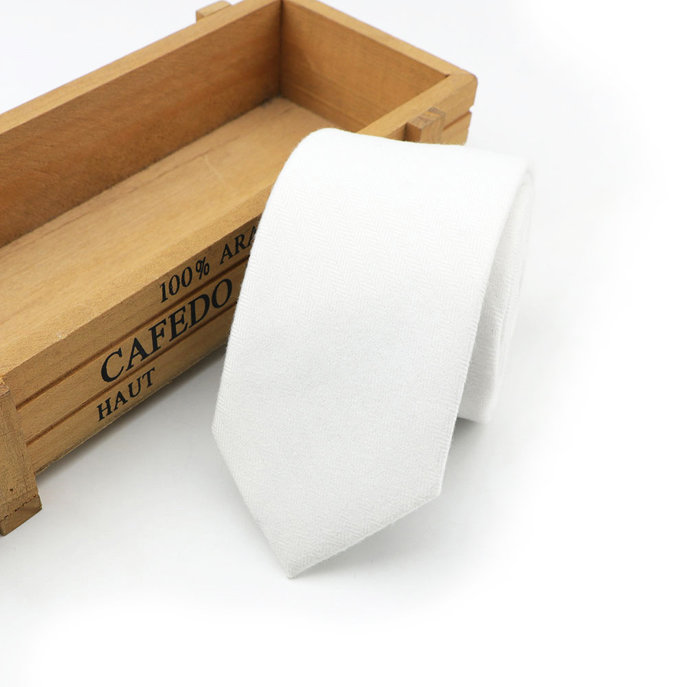 Cravate à carreaux en laine et coton pour homme, vêtement de loisirs, couleur foncée, couleur unie, idéal pour les affaires