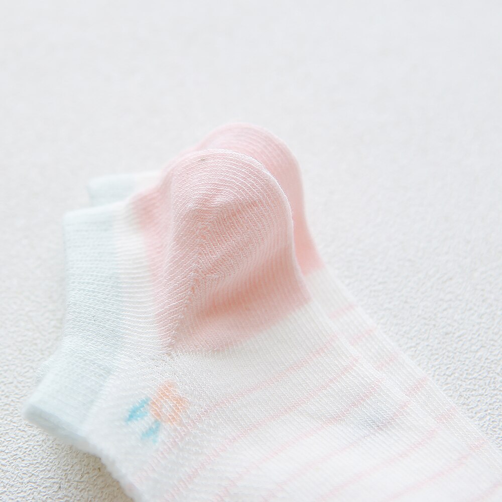 5Pairs/lot Baby Socks Summer Srping Cotton Baby Socks Cute Flower Lovely Girls kids Socks Pure Style Thin Socks