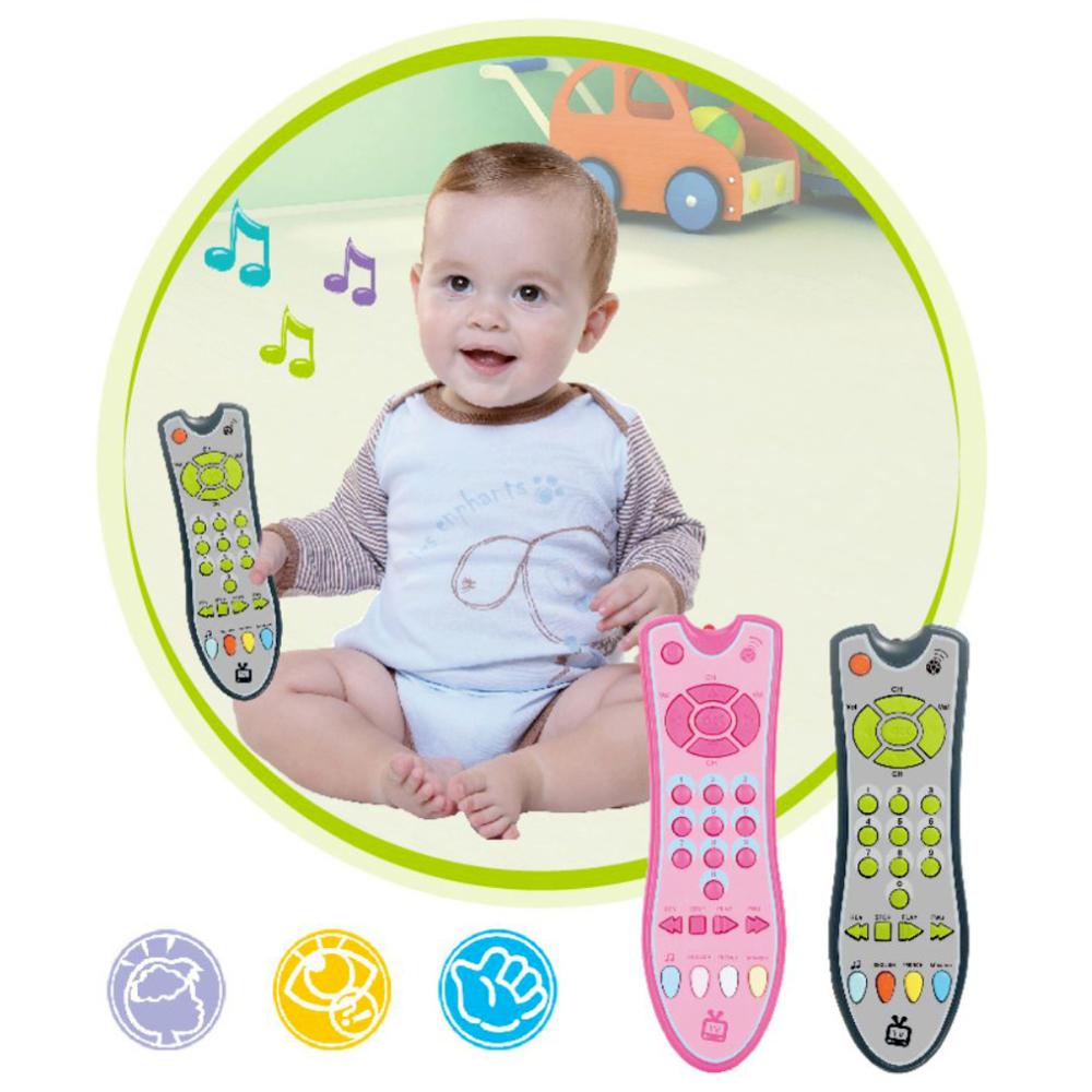 Baby Simulatie Tv Afstandsbediening Kinderen Educatief Muziek Engels Leren Speelgoed Elektrische Nummers Afstandsbediening Speelgoed