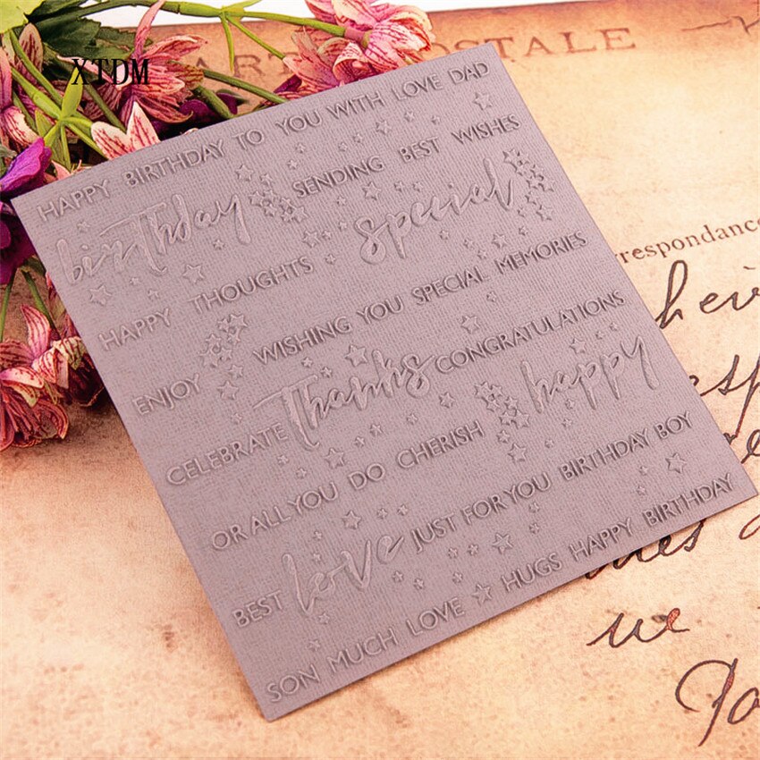 plastic clock template letter craft card making paper card album wedding decoration clip Embossing folders