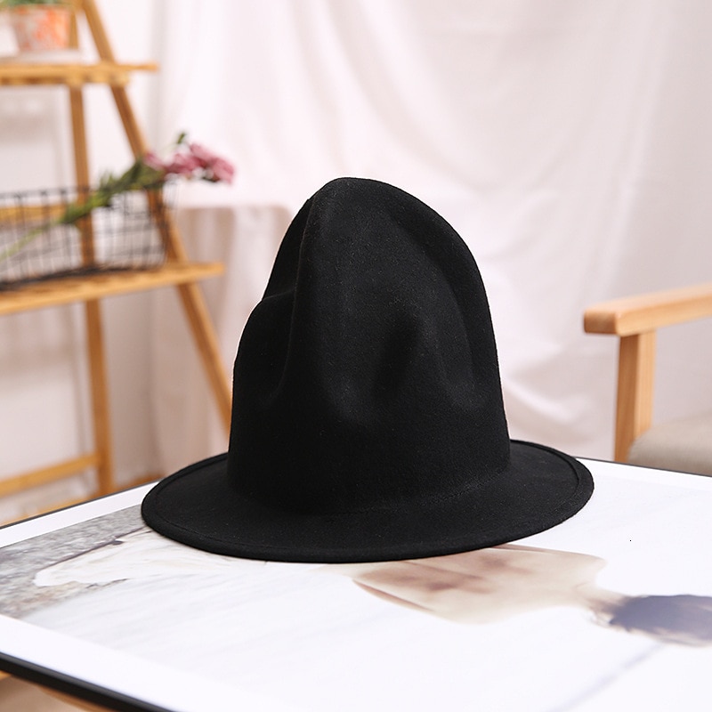 Pharrell hat filt fedora hat til kvinde mænd hatte sort top hat han 100%  australia uldhætte