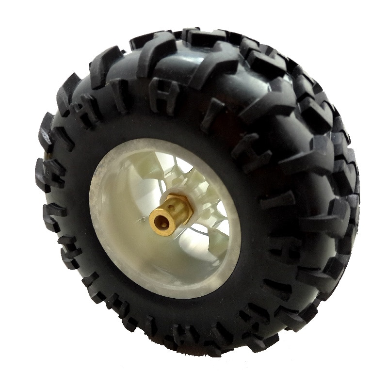 Smart small car Shaft couplings with 130mm rubber wheel 160g