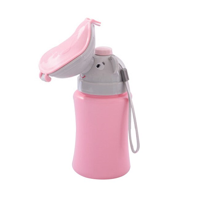Kids Potje Draagbare Hygiëne Wc 500Ml Jongens Meisjes Pot Outdoor Auto Reizen Anti-Lekkage Potje Kids Draagbare Urinoir voor Kinderen: Pink