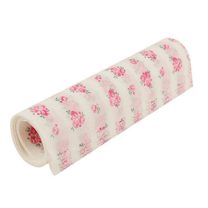 50 Stck Wachs Fett Papier Lebensmittel Klasse Einweg Lebensmittel Verpackung Pergament Küche Seife Metzger Verpackung Papiere Neue Heiße: Rose