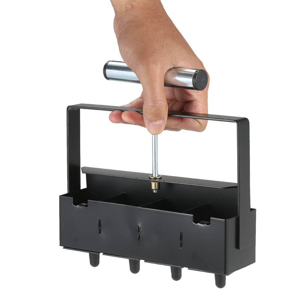 Handheld Soil Blocker 2-Inch Seedling Soil Block Maker with Dibbles Dibbers 50pcs Reusable Plant Label Marker for Garden Prep