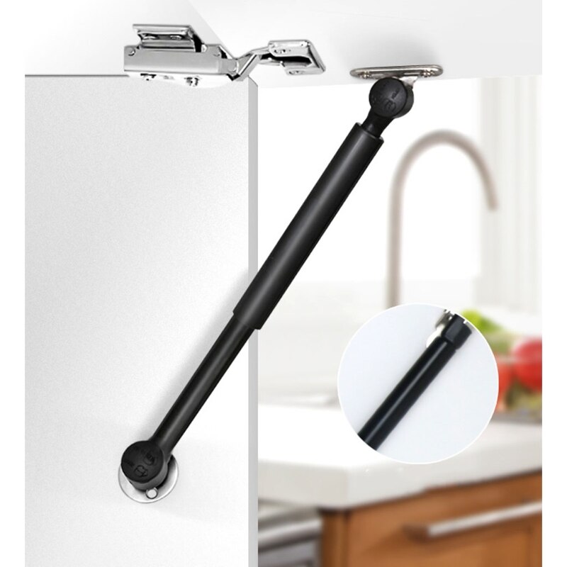 Bisagras de resorte de Gas para puerta de armario, bisagra hidráulica para armario de cocina de 6-15KG, caja de soporte para muebles, 1 Uds.