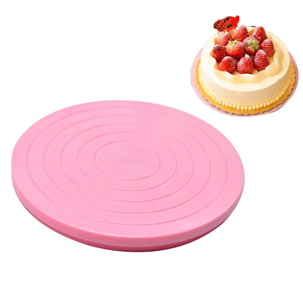 14cm Platform Revolving Decoration Rotating Cake Stand Baking Plate Turntable Essential Helper For Cake Decorating